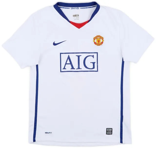 Nike 2008-10 Manchester United Away Shirt - 7/10 - (XL.Boys)