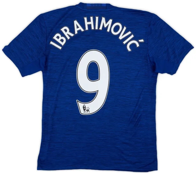 adidas 2016-17 Manchester United Away Shirt Ibrahimovic #9 - 9/10 - (S)