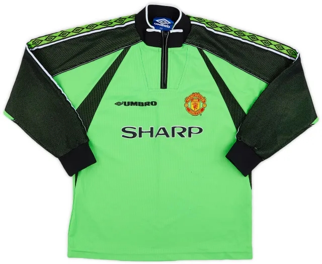 Umbro 1998-99 Manchester United GK Shirt - 7/10 - (L.Boys)