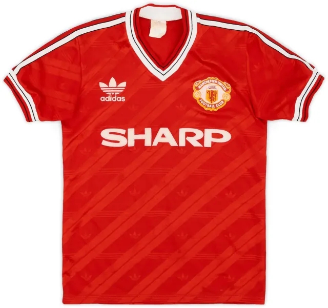 adidas 1986-88 Manchester United Home Shirt - 8/10 - (Y)