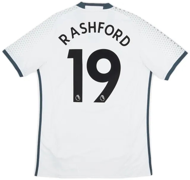 adidas 2016-17 Manchester United Third Shirt Rashford #19 - 9/10 - (M)