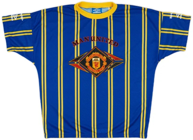 1994-95 Manchester United Umbro Training Shirt - 8/10 - (M)