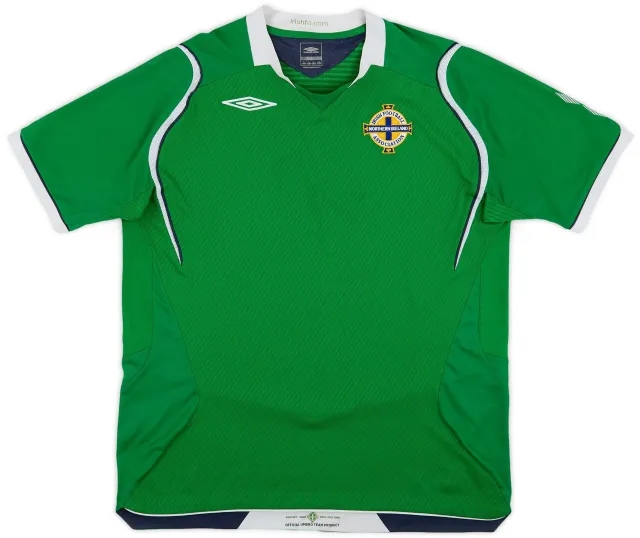Umbro 2008-10 Northern Ireland Home Shirt - 5/10 - (L)