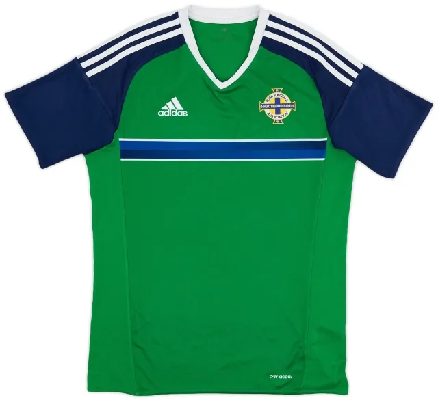 Umbro 2016-17 Northern Ireland Home Shirt - 8/10 - (S)