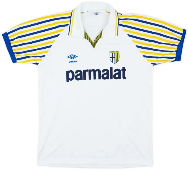 Umbro 1990-91 Parma Home Shirt - 7/10 - (L)