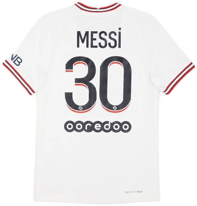 Nike 2021-22 Paris Saint-Germain Authentic Fourth Shirt Messi #30 - 9/10 - (S)