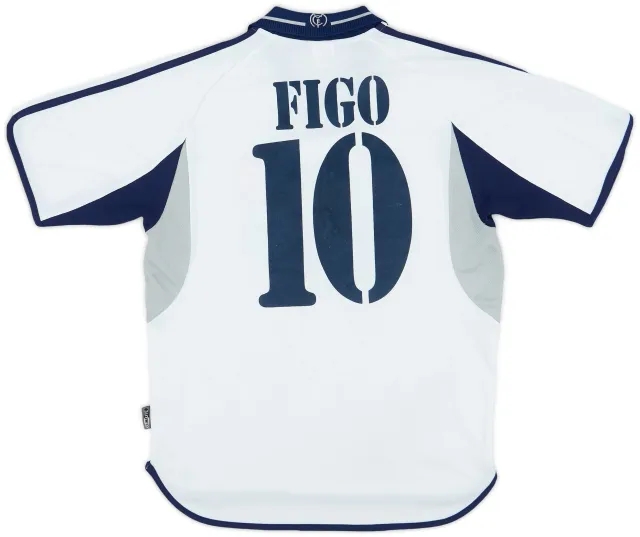 adidas 2000-01 Real Madrid Home Shirt Figo #10 - 4/10 - (S)