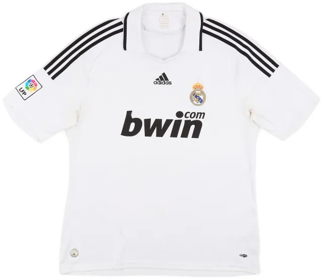 adidas 2008-09 Real Madrid Home Shirt - 5/10 - (XL)