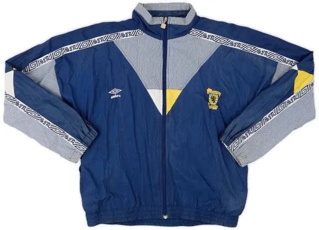 1990-92 Scotland Umbro Shell Jacket - 7/10 - (S)