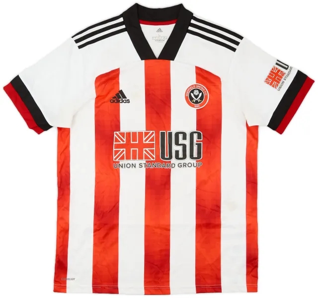 adidas 2020-21 Sheffield United Home Shirt - 7/10 - (L)