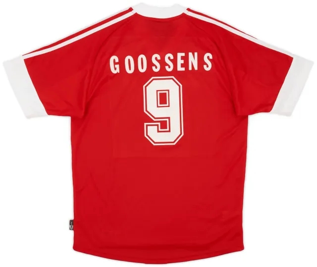 adidas 2002-03 Standard Liege Home Shirt Goossens #9 (S)