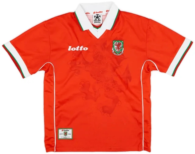 Lotto 1998-00 Wales Home Shirt - 8/10 - (S.Boys)