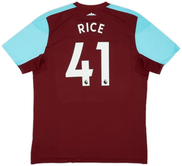 Umbro 2017-18 West Ham Home Shirt Rice #41 (XXL)