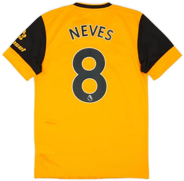 adidas 2020-21 Wolves Home Shirt Neves #8 (S)
