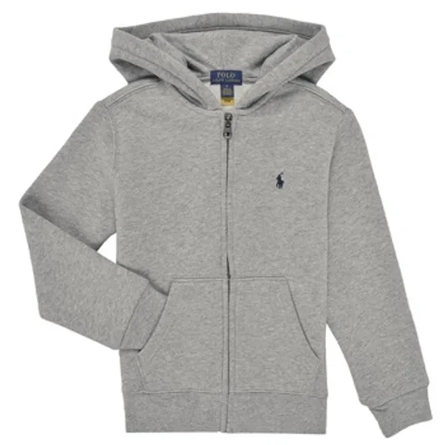 POLO RALPH LAUREN Boy'S Logo Full Zip Hoodie - Grey