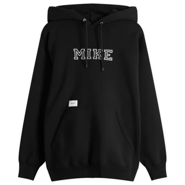 WTAPS Men's 19 Phonetic Print Hoodie Black