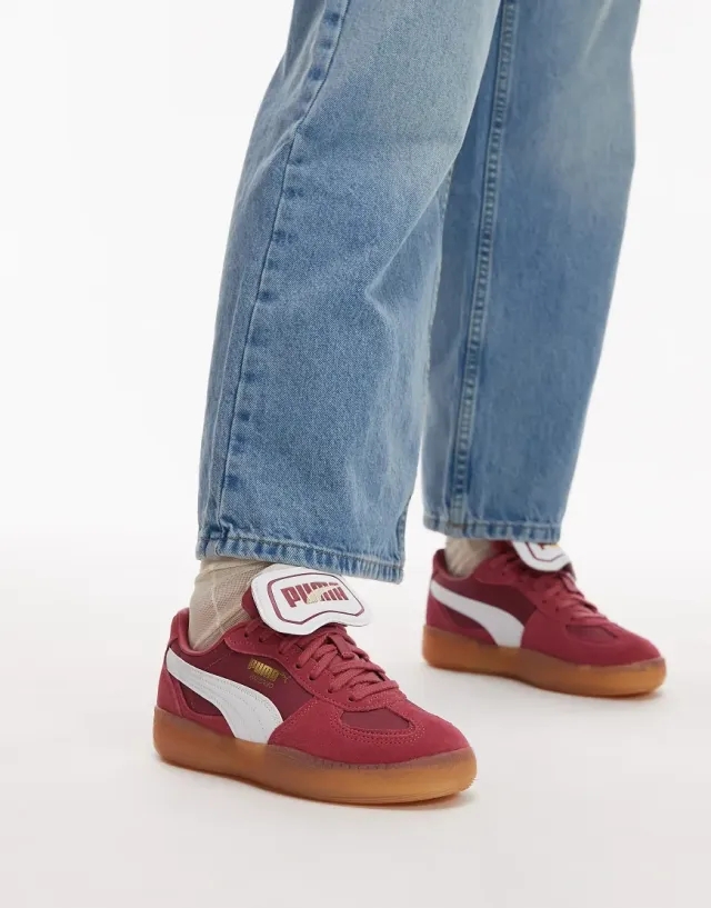 PUMA Palermo Moda Tongue Sneakers Women, Port/White