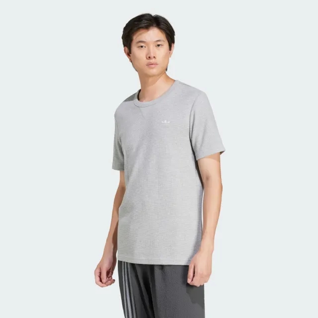 adidas Originals Men Trefoil Essentials Waffle Tee