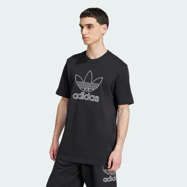 adidas Originals T-Shirt Adidas Adicolor Outline Trefoil Tee Black S