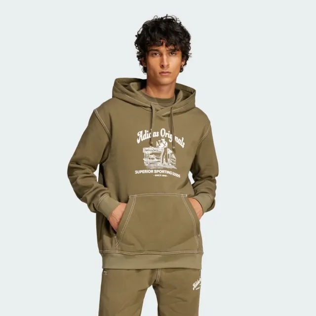 adidas Originals Wabash Hoodie, Olive