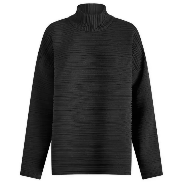 Pleats Please Issey Miyake Women's Knit 15-Black