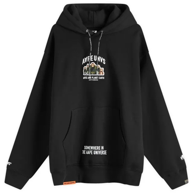 A Bathing Ape AAPE Planet Earth Hoody Black
