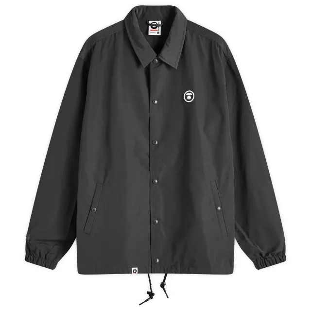 A Bathing Ape AAPE Now Lightweight Coach Jacket Black