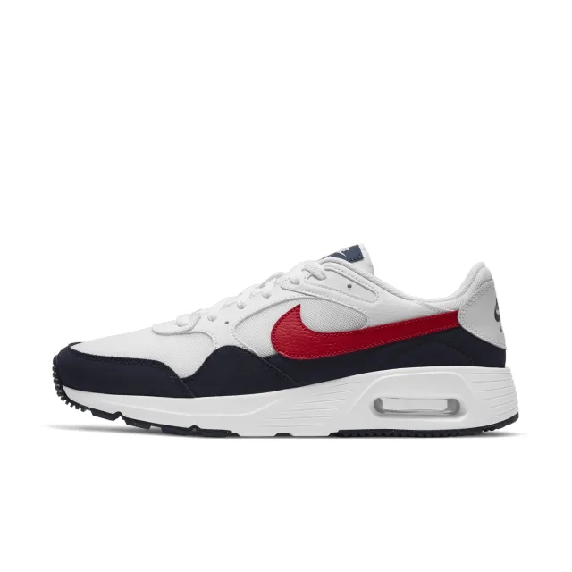 Nike air max sc trainers in white & red