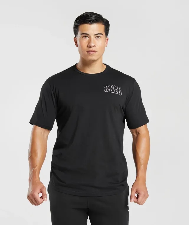 Gymshark Lifting Club T-Shirt - Black