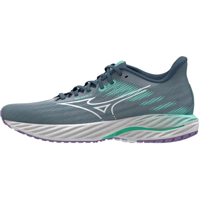 Mizuno Wave Inspire 21 Stability Running Shoe Women - Grey, White