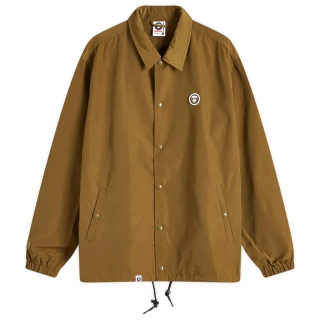 A Bathing Ape AAPE Now Lightweight Coach Jacket Green (Brown)