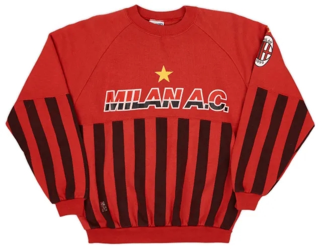 Hoodies/Sweat Tops 1990-91 AC Milan Le Felpe Dei Grandi Club Sweat Top - 8/10 - (M)