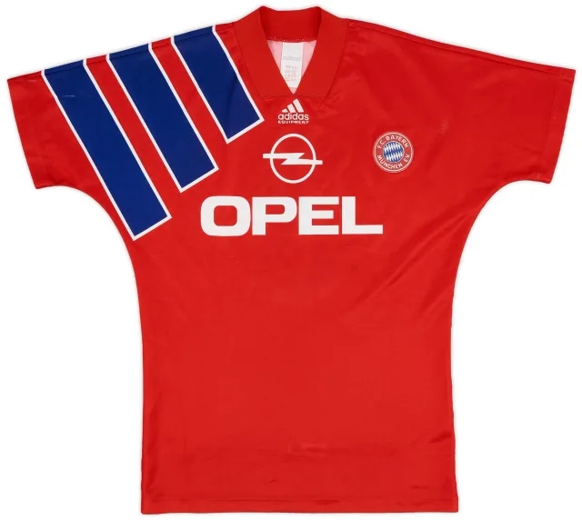 adidas Bayern Munich Mens SS Home Shirt 1991/93
