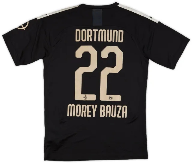 Puma 2019-20 Borussia Dortmund Player Issue Away Shirt Morey Bauza #22