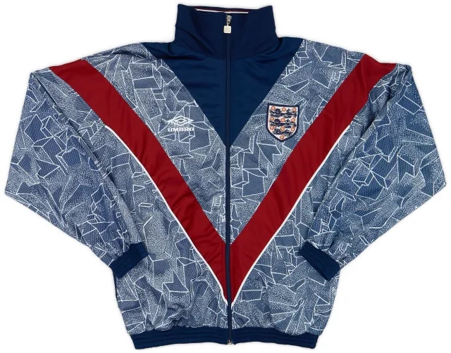 1993-95 England Umbro Track Jacket - 9/10 - (S)