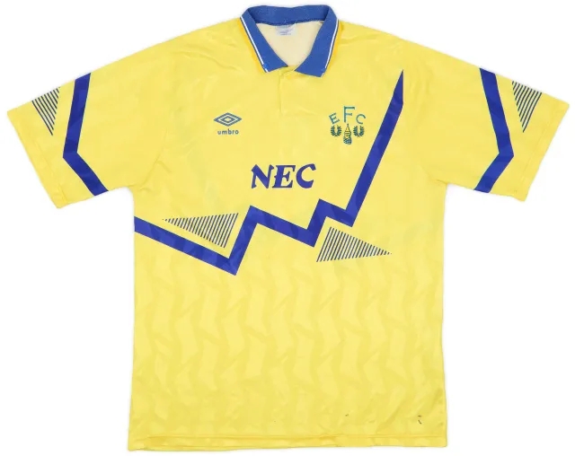 Umbro 1990-92 Everton Away Shirt - 8/10 - (L)