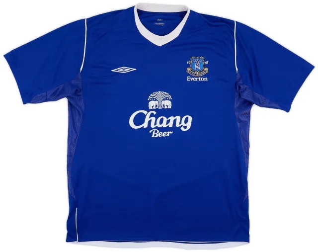 Umbro 2004-05 Everton Home Shirt - 7/10 - (XL)
