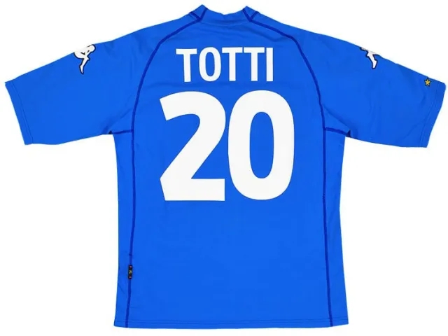 Kappa 2000-01 Italy Home Shirt Totti #20 (Excellent) L