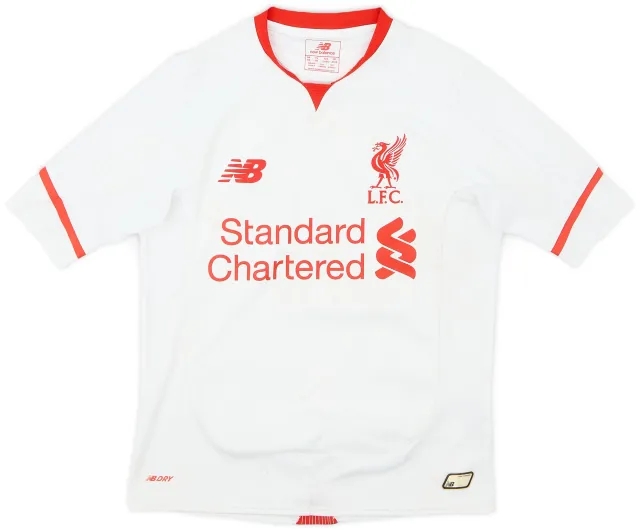 NewBalance 2015-16 Liverpool Away Shirt - 6/10 - (S.Boys)