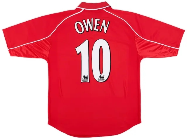 Reebok 2000-02 Liverpool Home Shirt Owen #10 - 8/10 - (M)