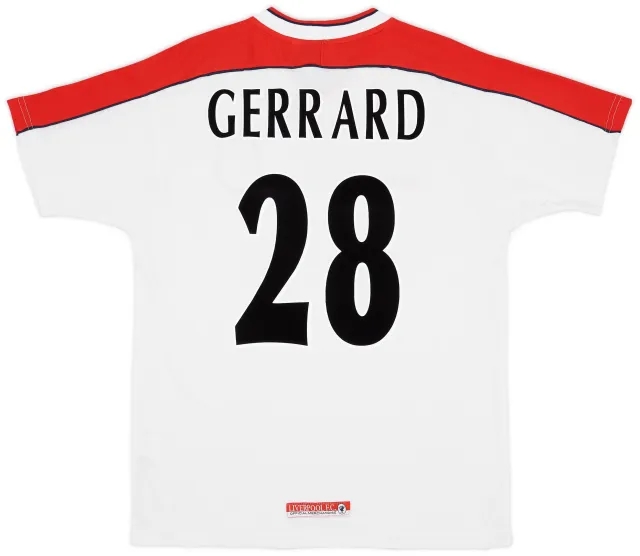 Reebok 1998-99 Liverpool Away Shirt Gerrard #28 - 9/10 - (L)