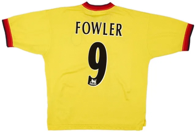 Reebok 1997-99 Liverpool Away Shirt Fowler #9 - 5/10 - (L)