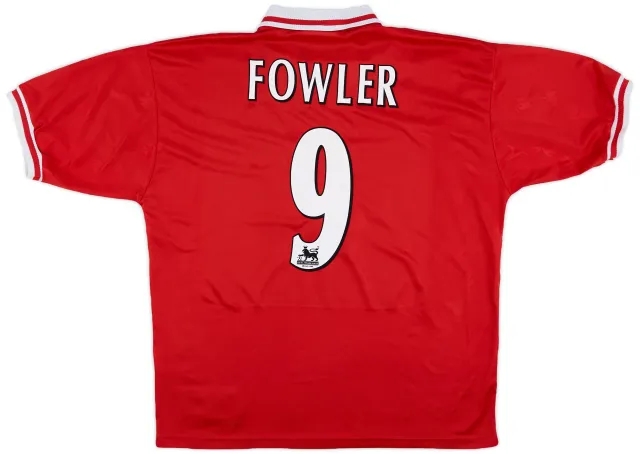 Reebok 1996-98 Liverpool Home Shirt Fowler #9 - 7/10 - (XL)