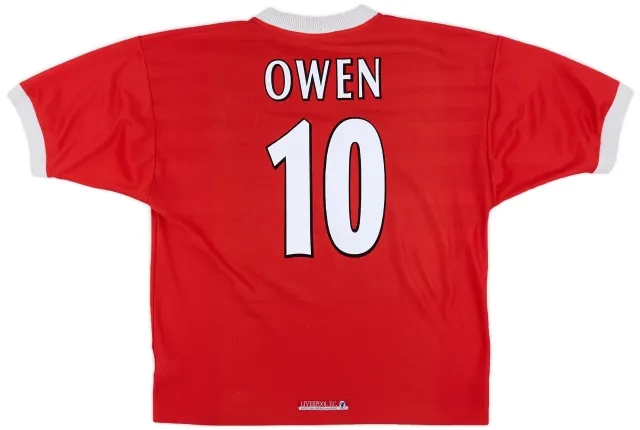 Reebok 1998-00 Liverpool Home Shirt Owen #10 - 5/10 - (XL)