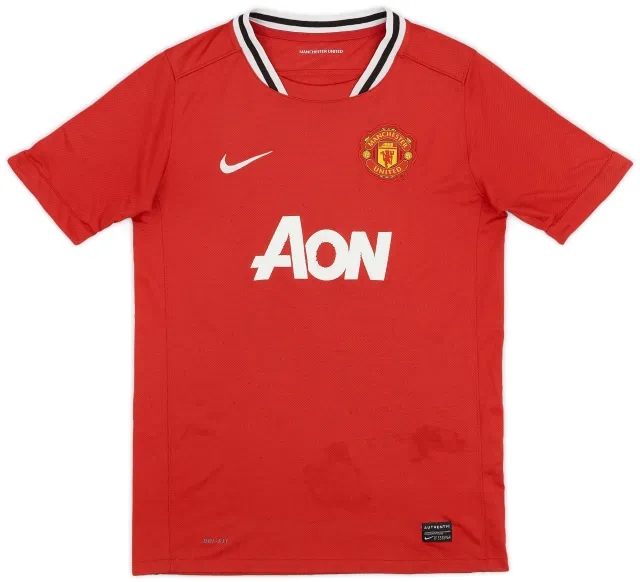 Nike 2011-12 Manchester United Home Shirt J.S. Park #13 - 6/10 - (L)