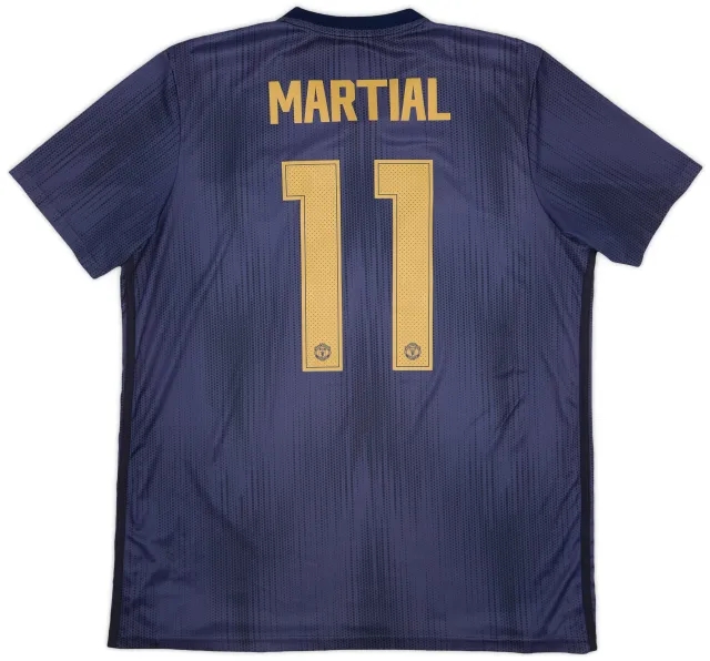 adidas 2018-19 Manchester United Third Shirt Martial #11 - 5/10 - (XL)