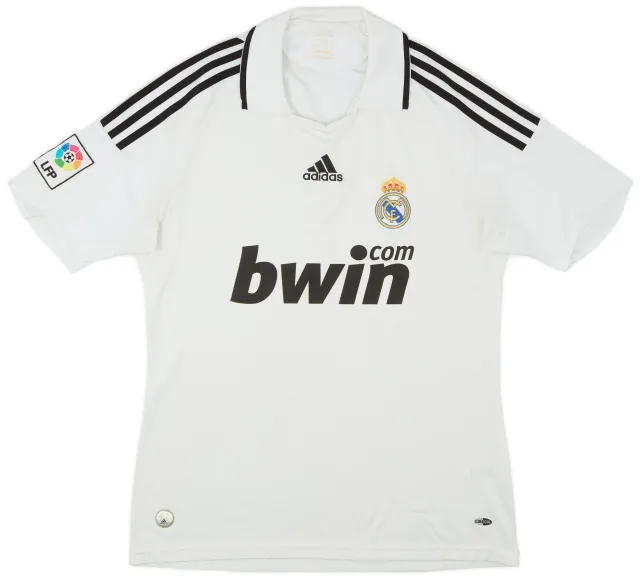 adidas 2008-09 Real Madrid Home Shirt - 7/10 - (M)