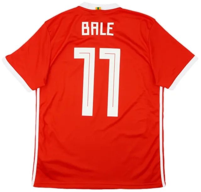 adidas 2018-19 Wales Home Shirt Bale #11 - 9/10 - (M)