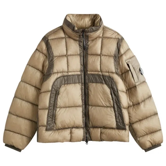 C.P. Company Men's D.D Shell Down Jacket Vintage Khaki