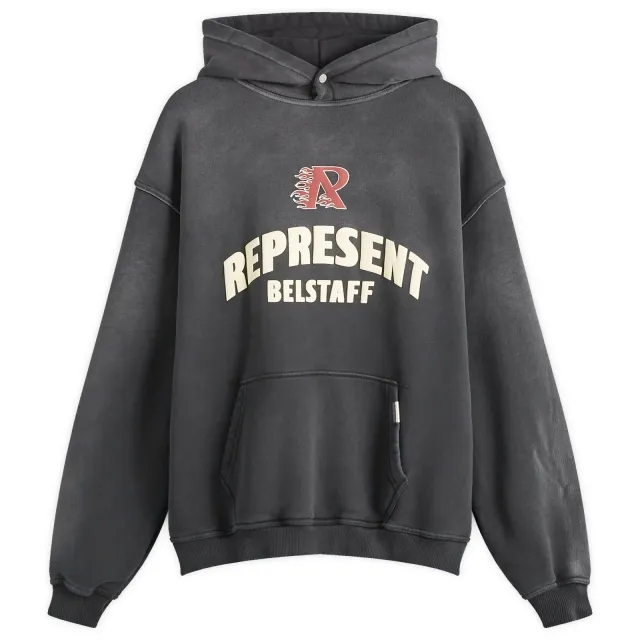 Represent Men's x Belstaff Flame Pheonix Hoodie Shadow